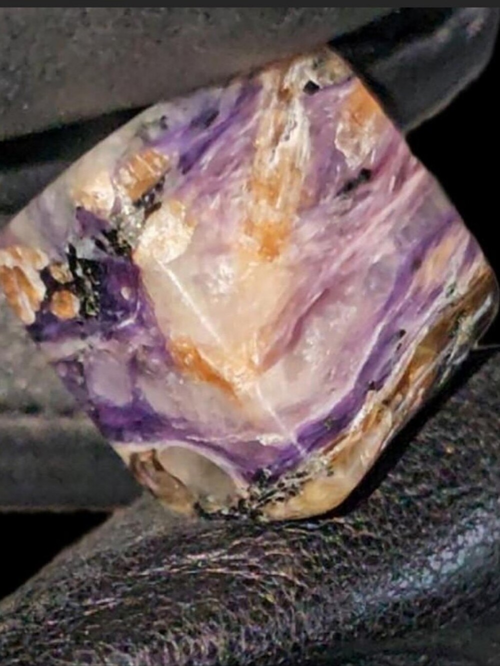 🖤New​-RARE Siberian Charoite Polished Cube💜STUNNING Details-Offers Welcome!🖤